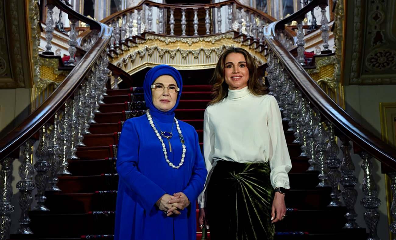Emine Erdoğan'dan &Uuml;rd&uuml;n Kralı 2. Abdullah ile eşinin T&uuml;rkiye ziyaretine ilişkin paylaşım