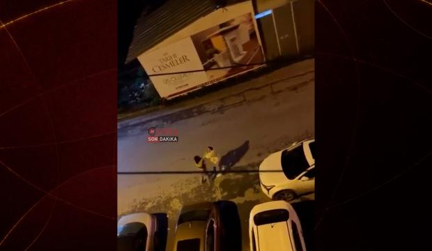 Fatih'te tartıştığı kadına saldıran maganda kamerada