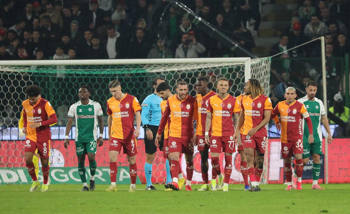 Galatasaray, deplasmanda Konyaspor'a 2-0 mağlup oldu.