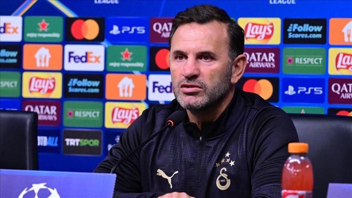 Okan Buruk, Galatasaray - Juventus maçı öncesi Kemerburgaz'da düzenlenen basın toplantısına katıldı.