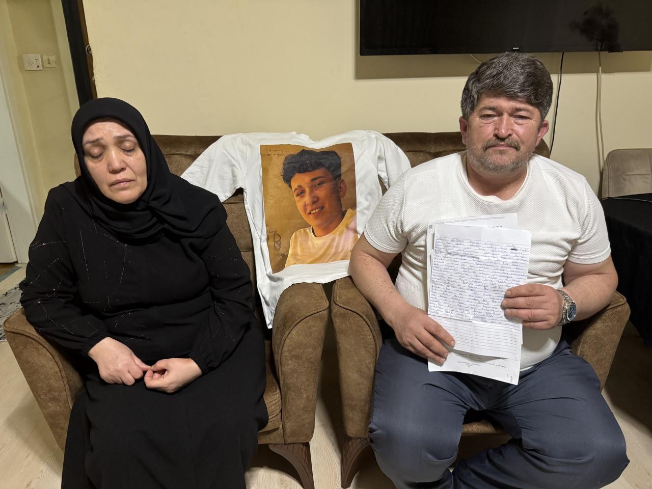  Rıdvan Saygın'ı (16) acılı ailesi. 