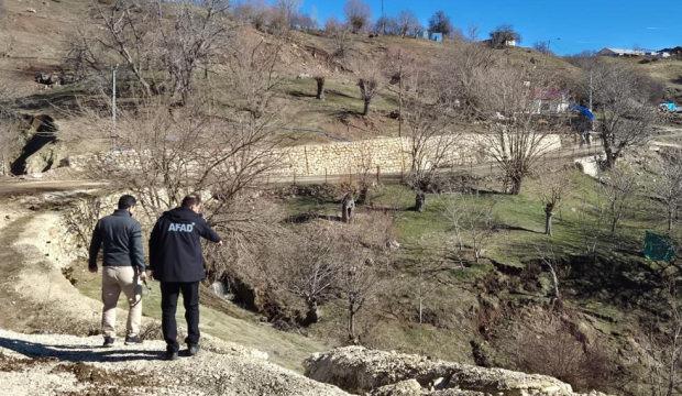 Heyelan paniği! 19 konuttan 7'si boşaltıldı