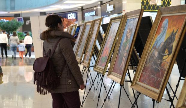 Konya B&uuml;y&uuml;kşehir Belediyesi Konya'daki Gazzeli &ccedil;ocukların resimlerinden sergi a&ccedil;tı