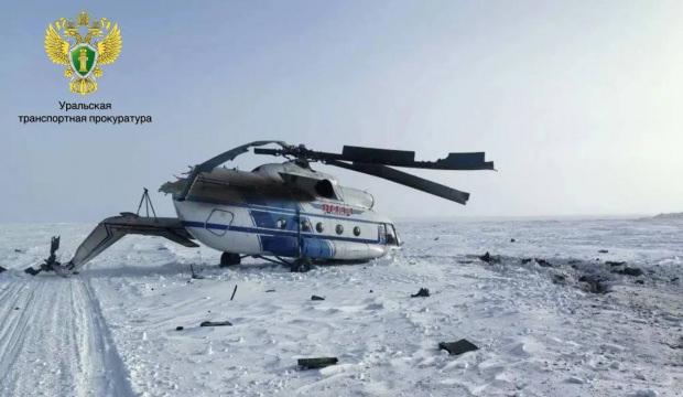 Rusya'da bir helikopter sert iniş yaptı: 5 kişi &ouml;ld&uuml;