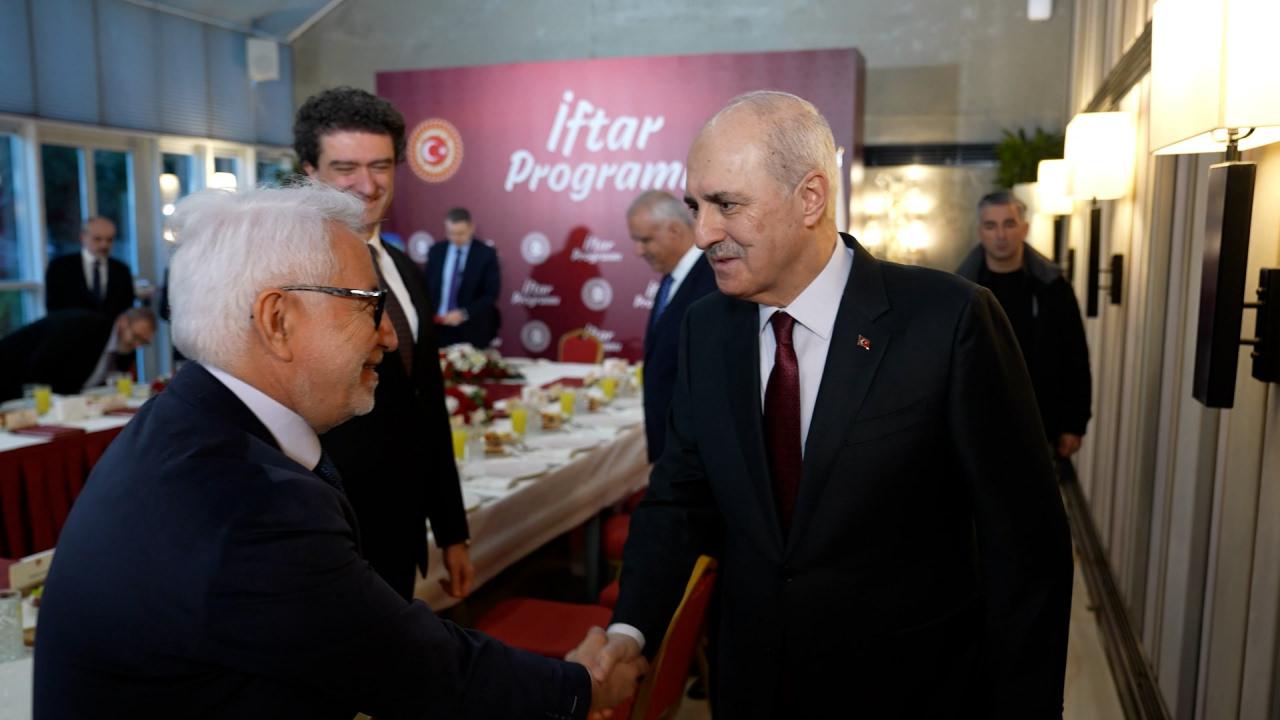 TBMM Başkanı Kurtulmuş- ÜLKE TV Genel Yayın Yönetmeni Hasan Öztürk