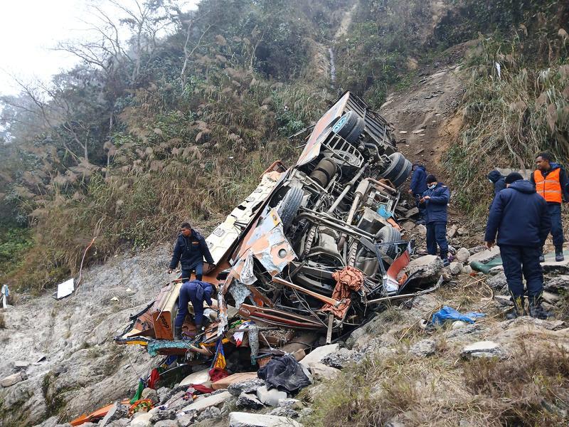 Kaza yerinden görüntü