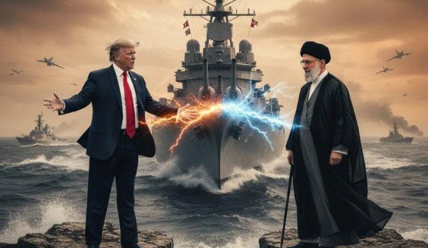 ABD de vurmaya başladı! İşte İran sınırına g&ouml;nderdiği dev savaş filosu!