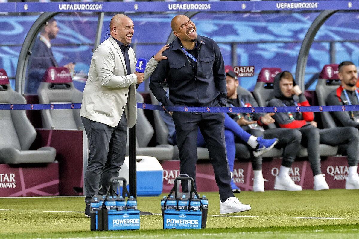 Wesley Sneijder, Euro 2024'te bir röportaj esnasında.