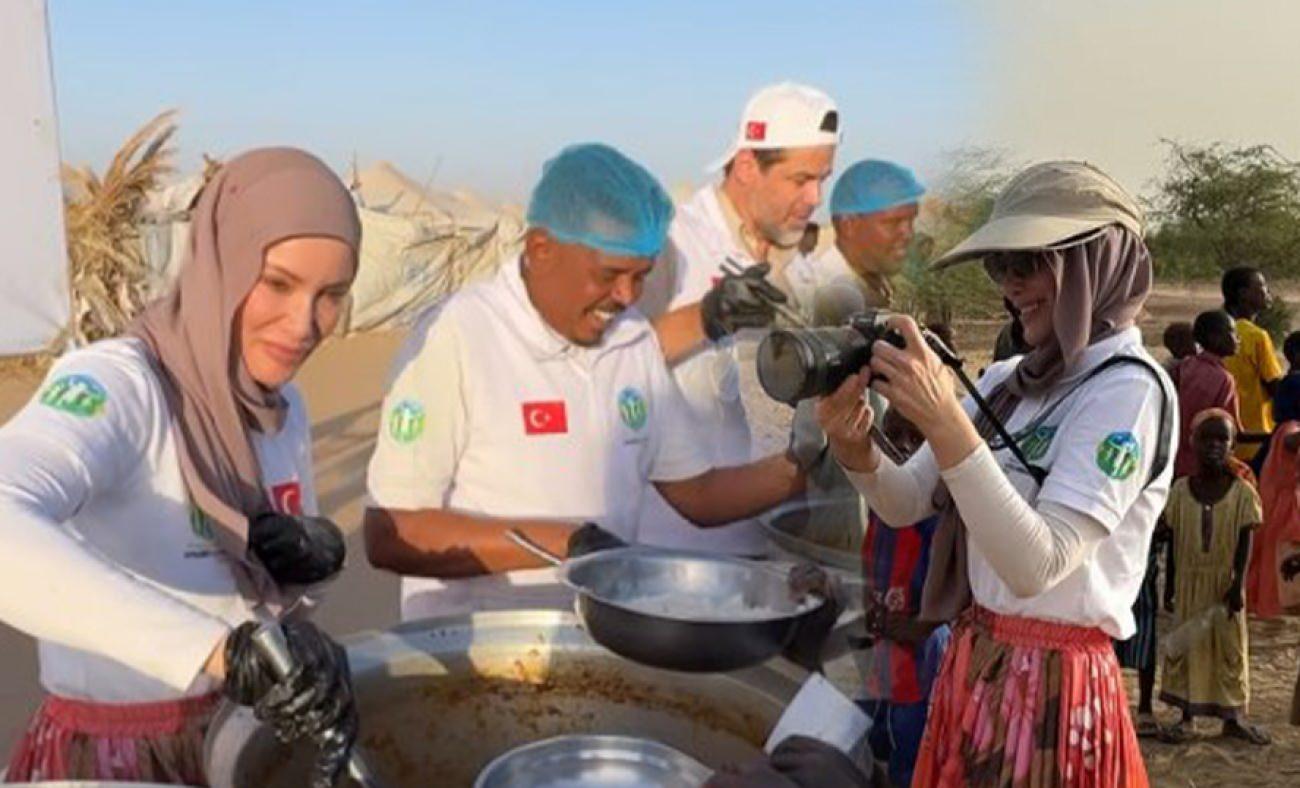 Gamze &Ouml;z&ccedil;elik Ramazan ayında takdir topladı: Sudan'da bir iyilik neferi! 