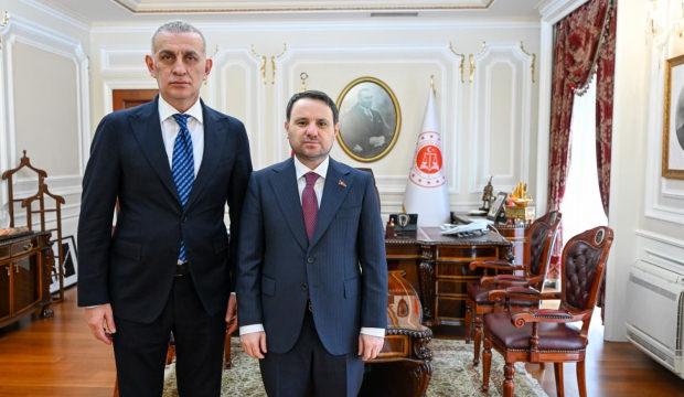 TFF Başkanı Hacıosmanoğlu'ndan Adalet Bakanı Akın G&uuml;rlek'e ziyaret