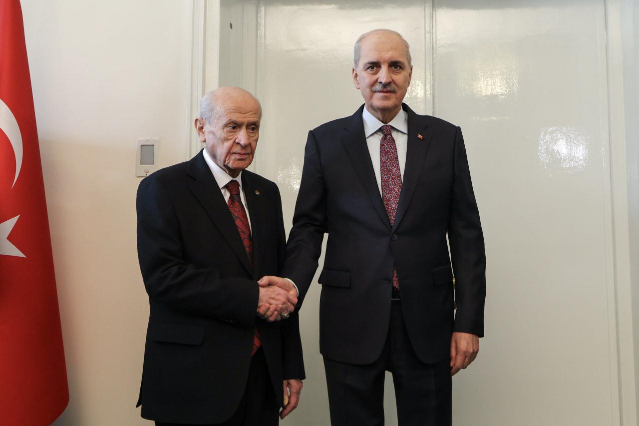 TBMM Başkanı Numan Kurtulmuş, MHP Genel Başkanı Devlet Bahçeli ile görüştü.