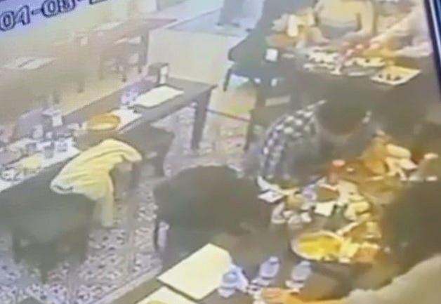 Olay anına ilişkin görüntüler...