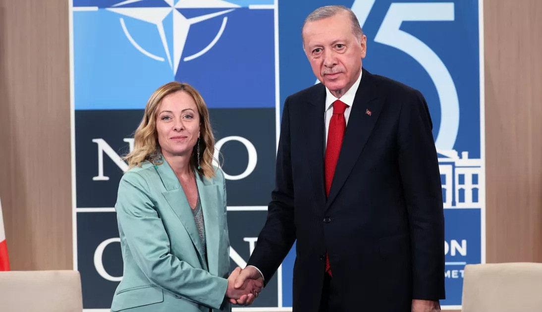 Cumhurbaşkanı Erdoğan-İtalya Başbakanı Giorgia Meloni