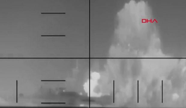 ABD, İran&rsquo;a ait savaş gemisini vurduğu anları paylaştı