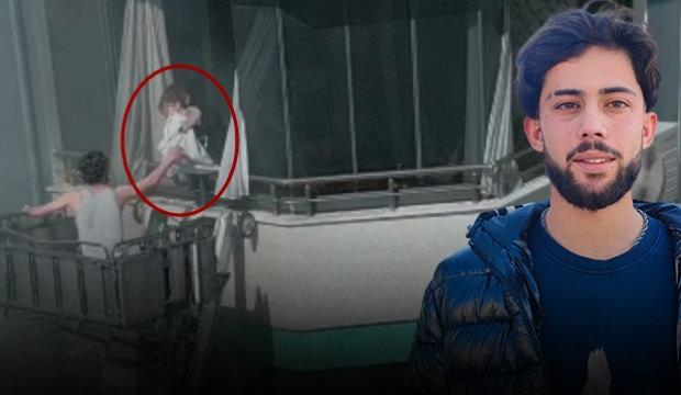 Adana'da bebeği ve babasını yangından kurtaran gen&ccedil;: Baba az kalsın aşağı atıyordu