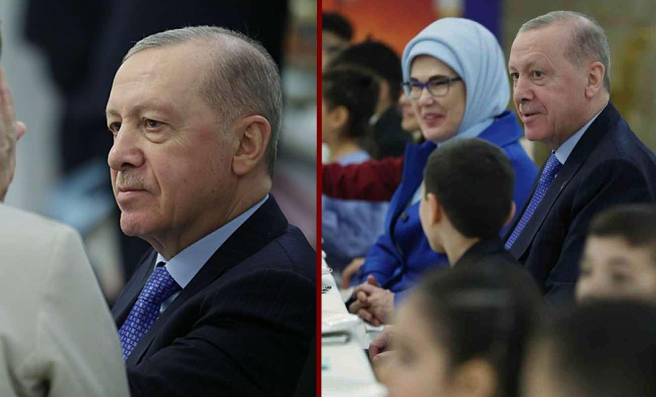 Başkan Erdoğan ve eşi Emine Erdoğan devlet himayesindeki &ccedil;ocuklarla iftarda buluştu