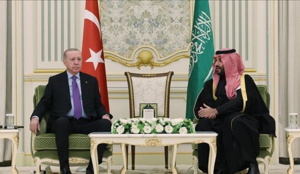 Cumhurbaşkanı Erdoğan, Prens Selman ile g&ouml;r&uuml;şt&uuml;