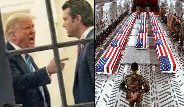 ABD'de g&uuml;ndeme oturan bomba fotoğraf! Trump'ın &ccedil;ılgına d&ouml;nd&uuml;ğ&uuml; an...