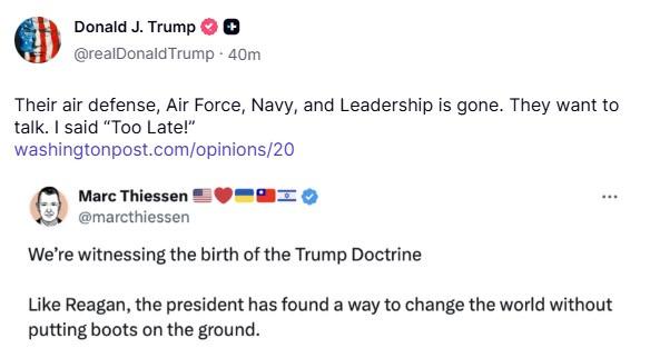 Trump'ın ilgili paylaşımı