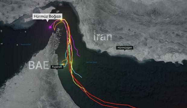H&uuml;rm&uuml;z Boğazı'nda trafik durdu! Rota değişti! B&uuml;y&uuml;k artış