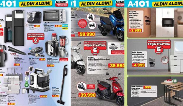 A101 ALDIN ALDIN İNDİRİMLERİ 5 MART 2026 | Elektrikli &ccedil;ay makinesi, 4K TV, Dikey s&uuml;p&uuml;rge...
