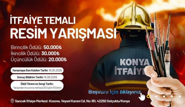 Konya B&uuml;y&uuml;kşehir "itfaiye" temalı resim yarışması d&uuml;zenleyecek! İşte şartlar...