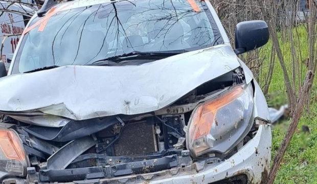 K&ouml;peğe &ccedil;arpmamak i&ccedil;in manevra yaptı, yol kenarındaki yayayı &ouml;ld&uuml;rd&uuml;!