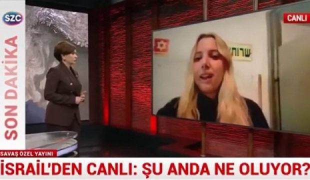 &Ouml;zlem G&uuml;rses siyonizm destek&ccedil;isi T&uuml;rk&uuml; Avcı'yı yayına bağladı