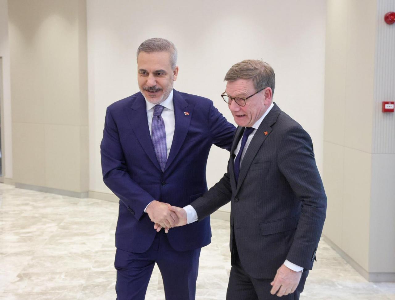 Dışişleri Bakanı Hakan Fidan, Almanya Federal Cumhuriyeti Dışişleri Bakanı Johann David Wadephul ile Ankara’da bir araya geldi.