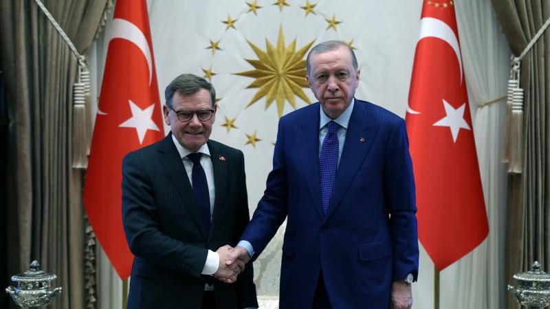 Cumhurbaşkanı Recep Tayyip Erdoğan ve Almanya Dışişleri Bakanı Johann Wadephul'