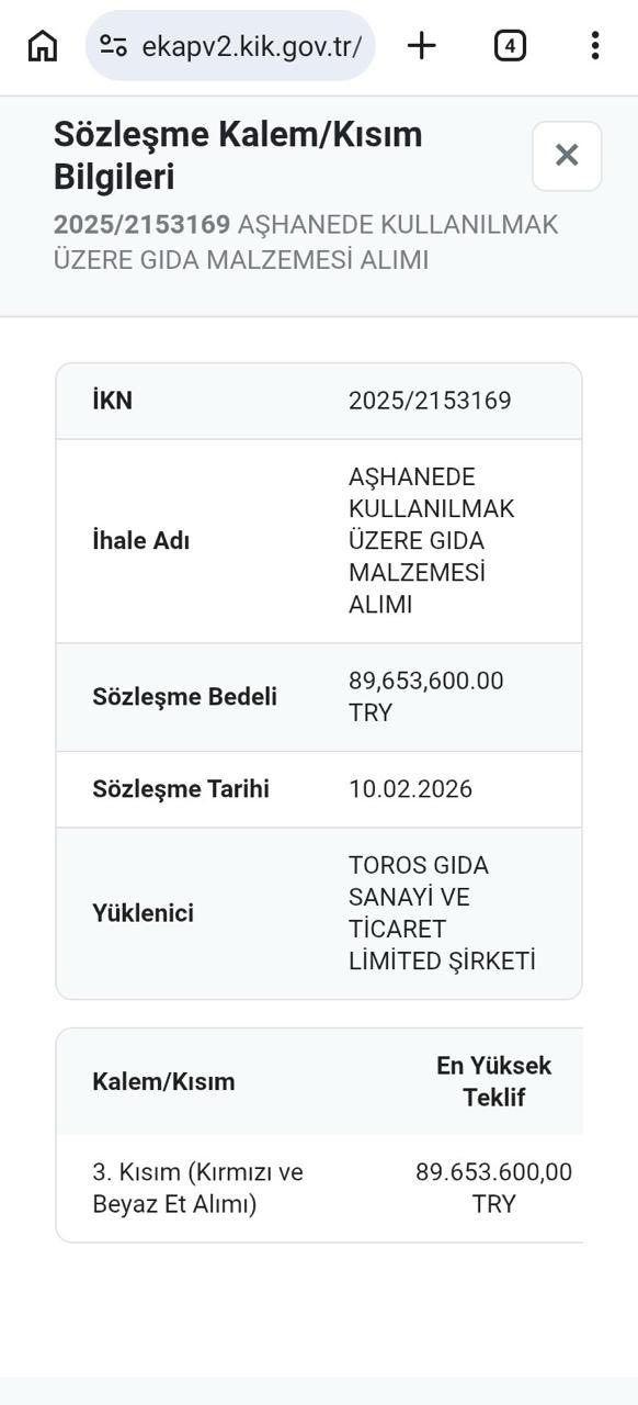 At etine yapılan 89 bin TL'lik ödemenin belgesi.