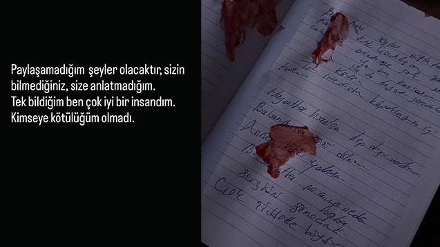 Ayşegül Eraslan'ın (27) bıraktığı notlar.