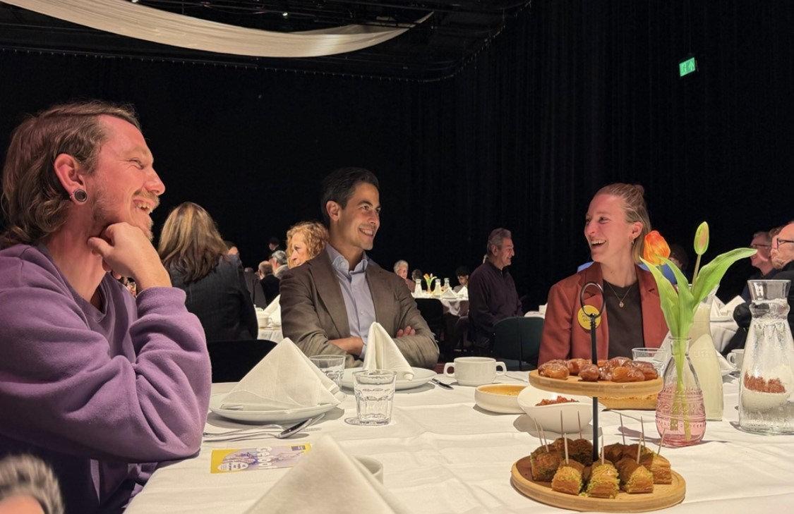 Hollanda Başbakanı Rob Jetten, Gouda kentinde düzenlenen bir iftar programına katıldı.