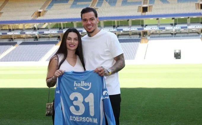 Lais ve Ederson Moraes çifti