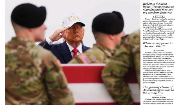 Trump&rsquo;ı tiye alan Tehran Times&rsquo;ın son manşeti: "B&uuml;y&uuml;k oynadı, b&uuml;y&uuml;k kaybetti!"