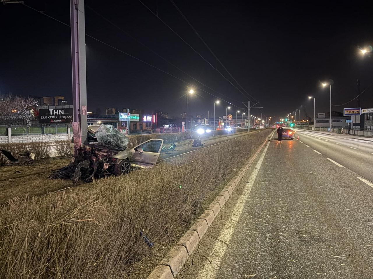 Meydana gelen kaza bir kişi yaralandı. 