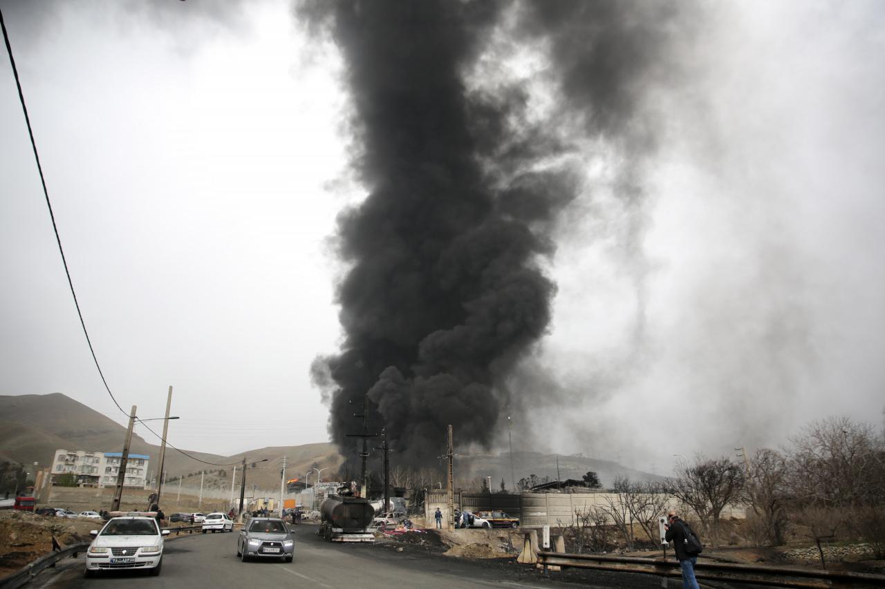 İran'a yönelik saldırılardan bir görüntü