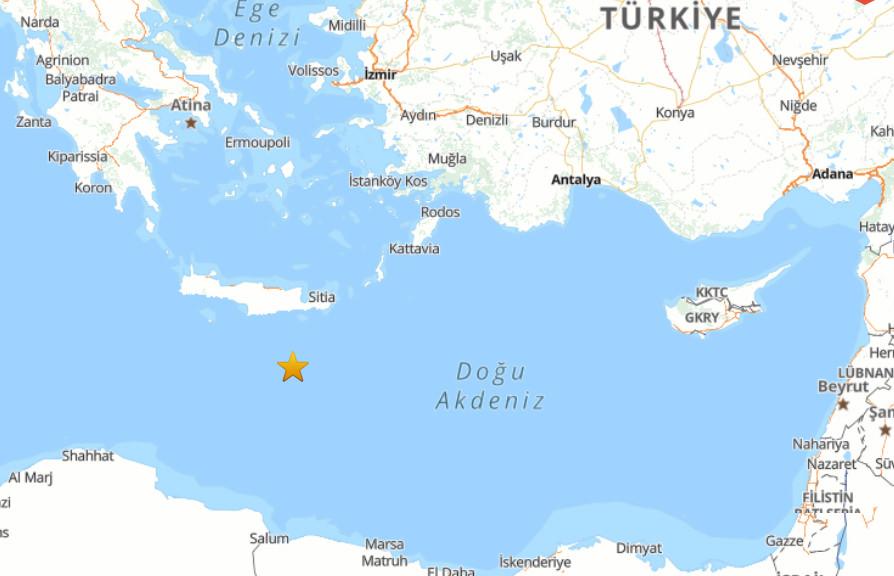 AFAD deprem haritası