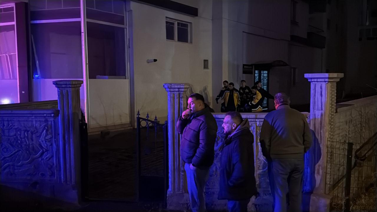 Çifte cinayetin yaşandığı olay yeri. 