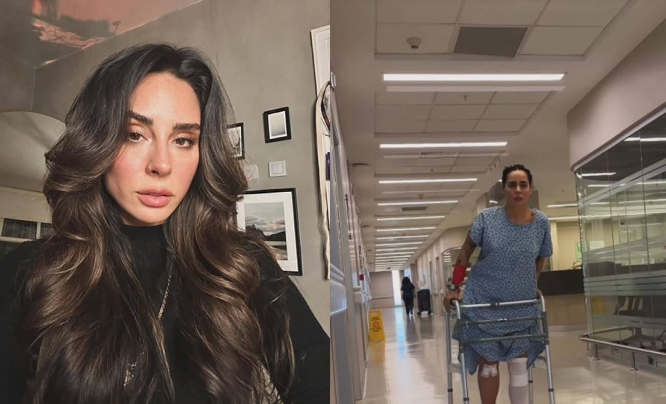 Yasemin Y&uuml;r&uuml;k hastane odasından paylaştı! 'Baygınlık ge&ccedil;irecek kadar canım yanıyor'