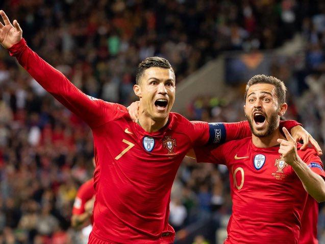 Cristiano Ronaldo ve Bernardo Silva