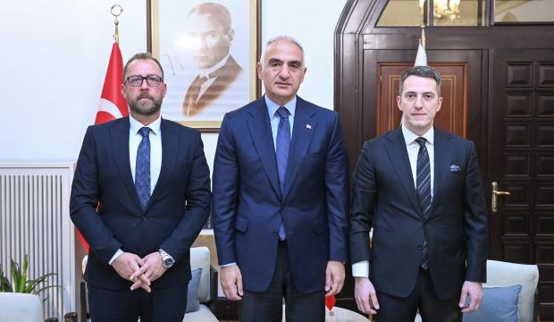 K&uuml;lt&uuml;r ve Turizm Bakanı Ersoy, Kuzey Makedonyalı mevkidaşıyla bir araya geldi