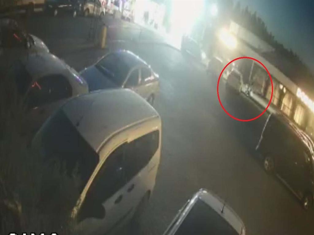 Olay anı kameraya yansıdı.