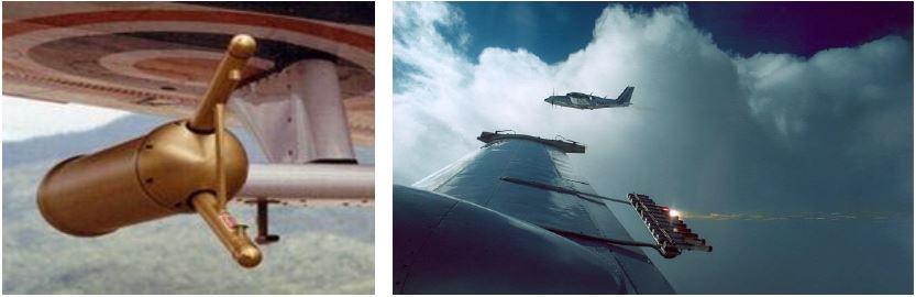 Yağmur damla çapını ölçen sistem ve uçaktan gümüş iyodür dumanı püskürterek gerçekleştirilen bir bulut tohumlama işlemi