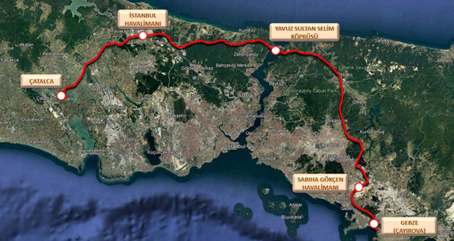 İstanbul Kuzey Demir Yolu Geçişi Projesi
