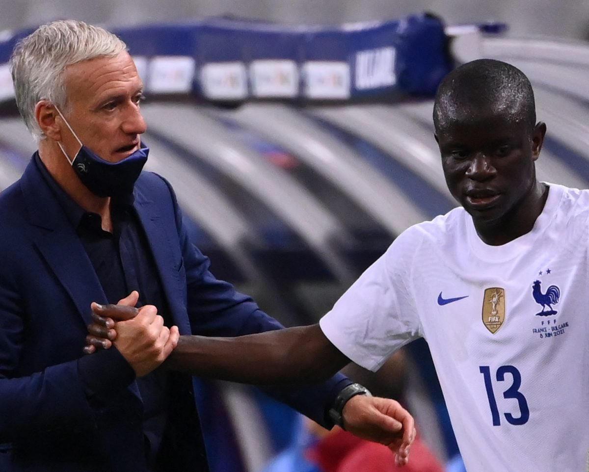 Didier Deschamps ve N'Golo Kante