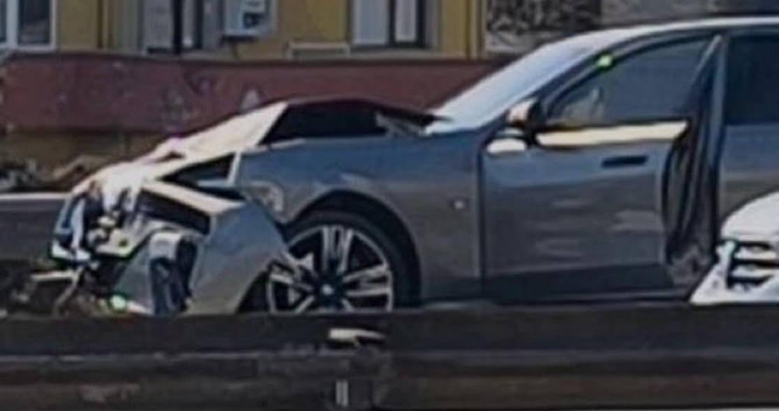 Sadettin Saran'ın aracının kazadan sonrası durumu