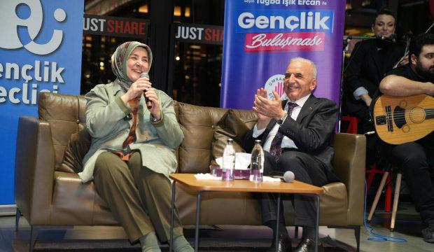 AK Parti Genel Merkez Kadın Kolları Başkanı Tuğba Işık Ercan, &Uuml;mraniye&rsquo;de gen&ccedil;lerle buluştu