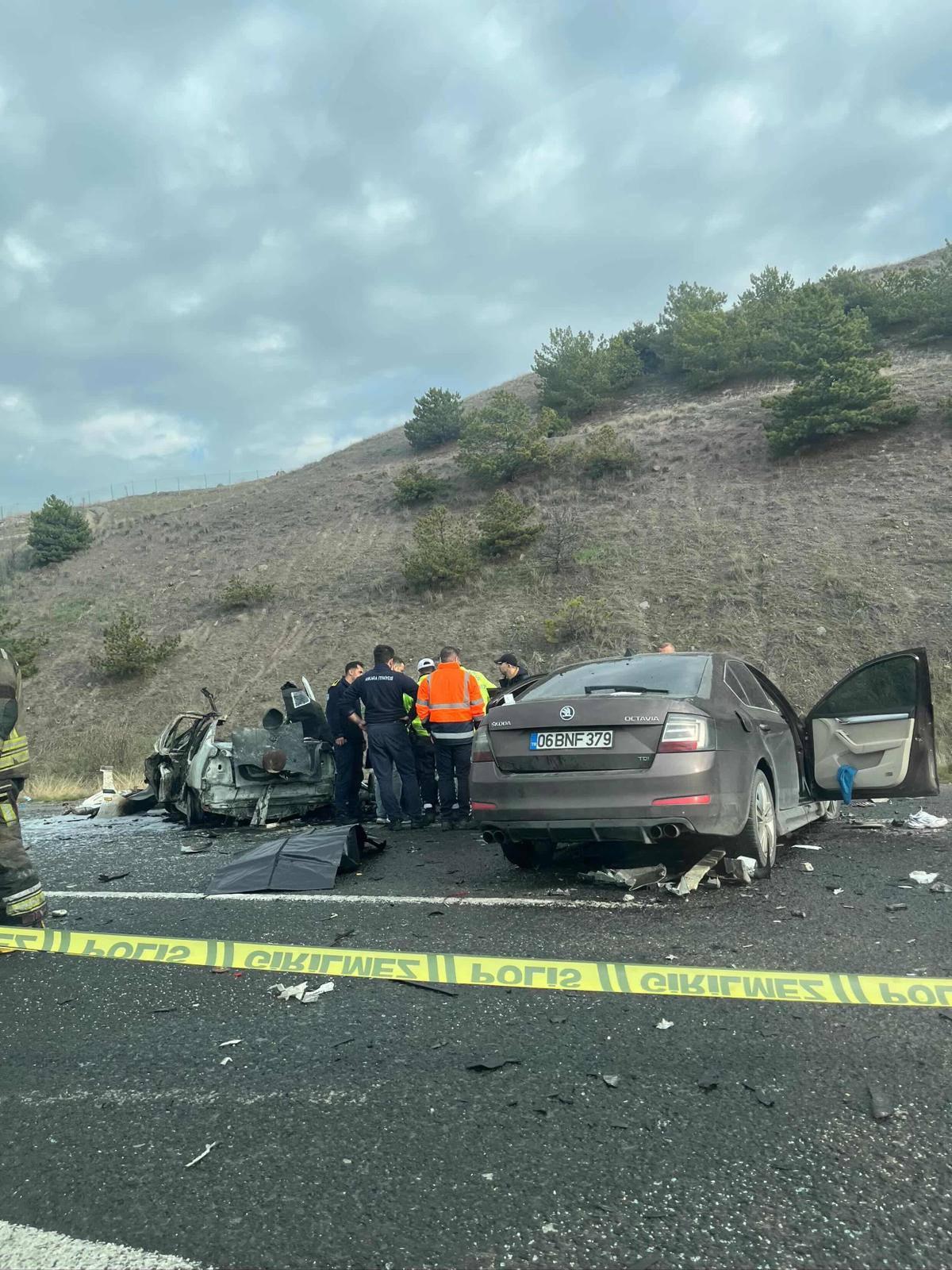 Kaza yerinden görüntüler