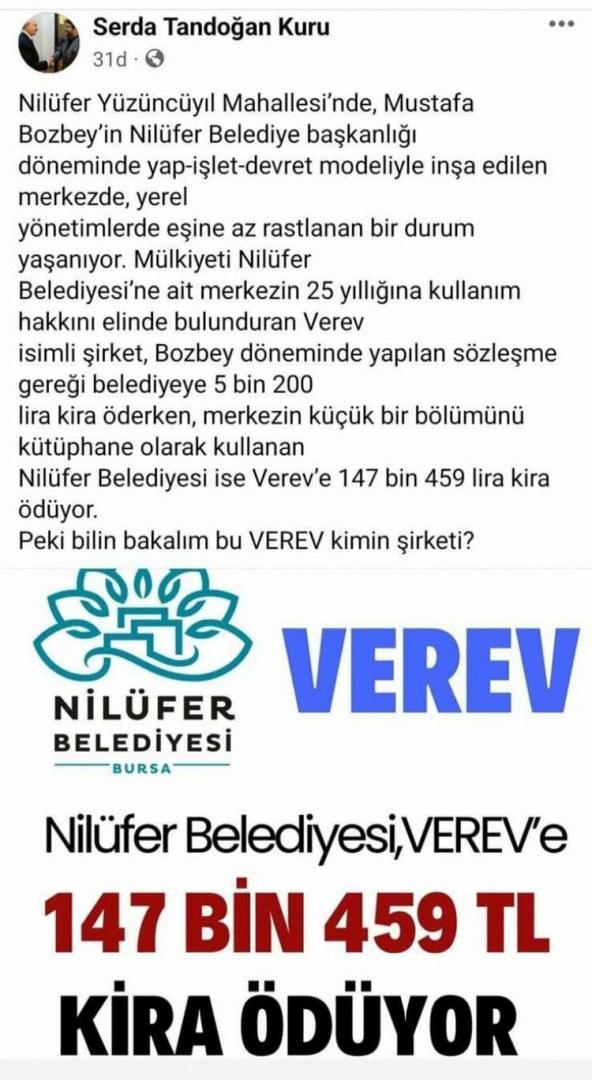 Serda Tandoğan Kuru bu çıkışı sonrası ilçe başkanlığı görevini kaybetti.